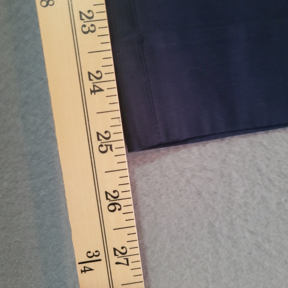 Talbots Perfect Crop Pant Navy Blue Slim Leg Mid Rise Size 6 NEW - Picture 8 of 10